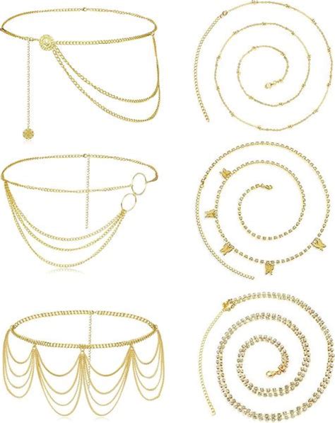 Dropship Pieces Beach Bikini Body Chain Multi Layer Belly Waist Chain Butterfly Cubic Zirconia