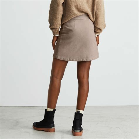 The Moleskin Mini Skirt Burnt Sugar Everlane