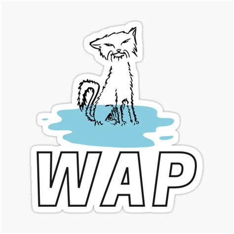 Wap Wet Ass Pussycat Sticker By Groovecheck Redbubble