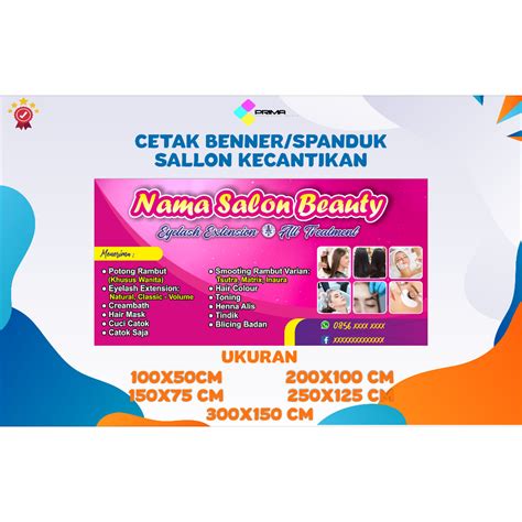 Jual Spanduk Banner Backdrop Salon Kecantikan Banner Benner Salon