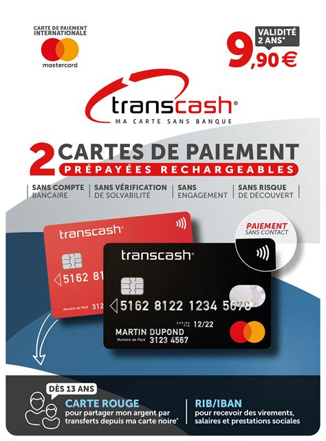 Transcash Carte Pr Pay E Rechargeable Banketto Comparatif Des