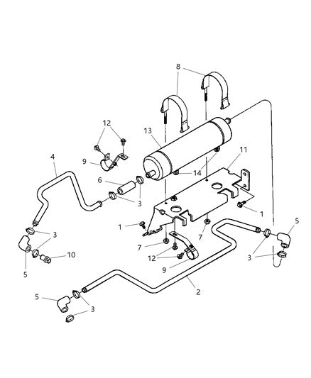 Transmission Oil Cooler Lines 1997 Dodge Ram 1500