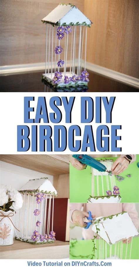 Gorgeous Diy Birdcage Decoration With Flowers