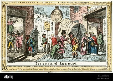 'Picture of London', 1820. Artist: George Cruikshank Stock Photo - Alamy