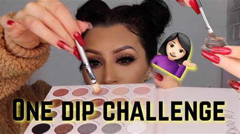 One Dip Makeup Challenge Youtube