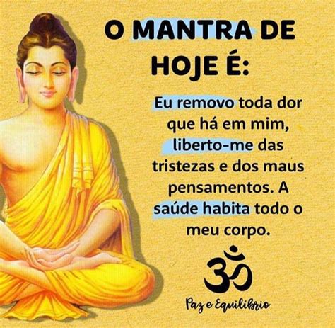 Espiritualidade na primeira pessoa Frase O mantra de hoje é Eu