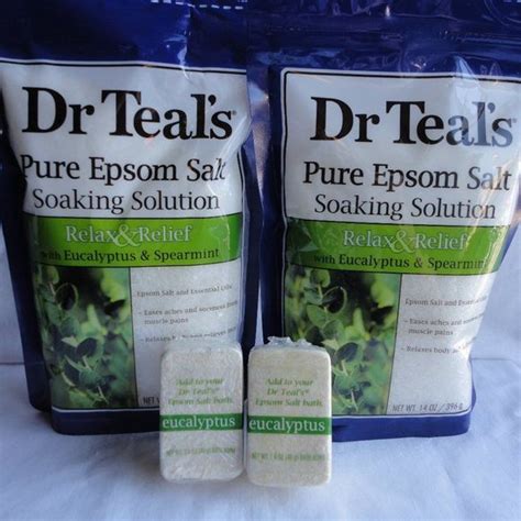 Dr Teal S Bath And Body Drteals Relax Relief Eucalyptus Spearmint Pure Epsom Bath Salt Poshmark