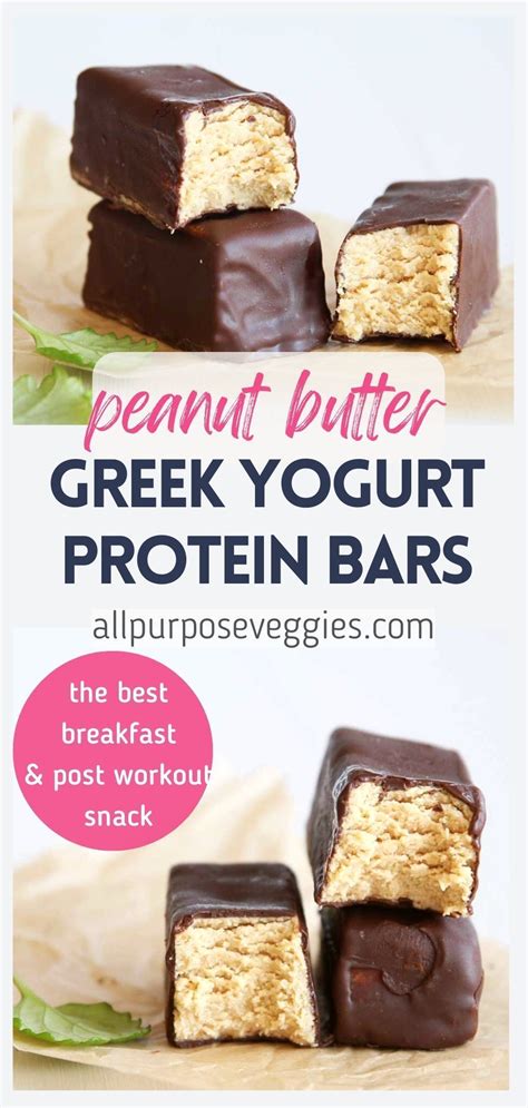 Greek Yogurt Peanut Butter Protein Bars To Eat For Breakfast Or Post Workout All Purpos