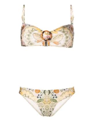 ZIMMERMANN Patterned Bikini Set Farfetch
