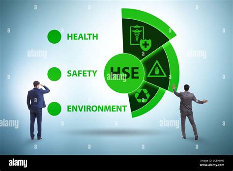 Hse Concept For Health Safety Environment With The Businessman Stock