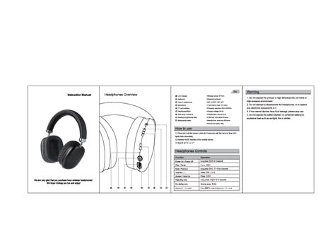 Hoco W Wireless Headphone Instruction Manual