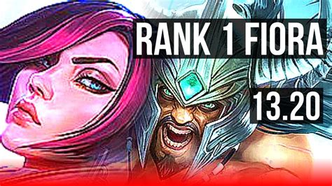 FIORA Vs TRYNDA TOP Rank 1 Fiora Comeback 1 9M Mastery 1200