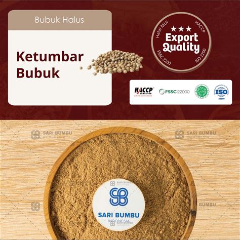 Jual Ketumbar Bubuk Coriander Powder Original Export Quality Shopee