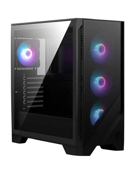 Msi Mag Forge 320r Airflow Black Pc Gaming Case Very