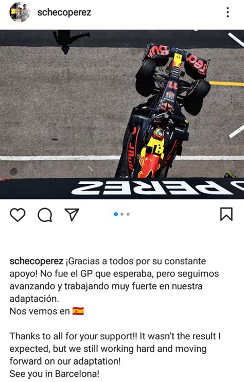 F Red Bull Checo P Rez Demostr Su Exigencia En La Formula