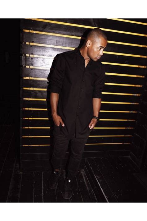 Рубашка мужская без воротника чёрная Black Limit купить в Киеве и Украине