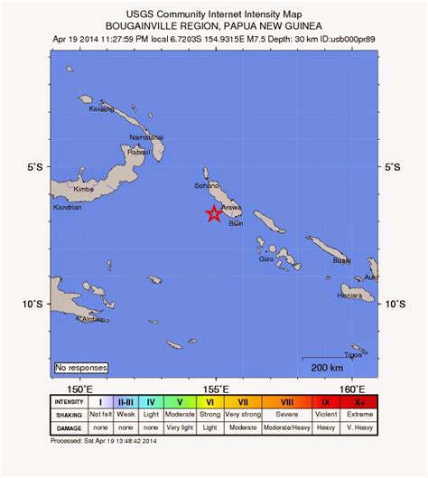 Buscandolado La Verdad Mael Un Terremoto De 75 Grados Golpea Papua Nueva Guinea