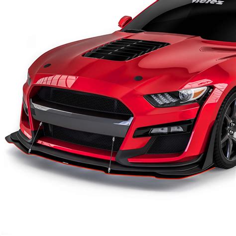 Vicrez Front Bumper Splitter Gt500 Style Vz102163 Ford Mustang 2018 2023