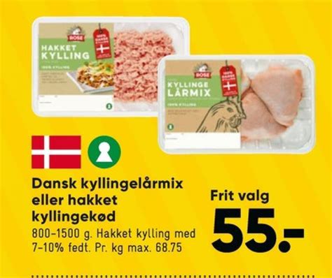 Rose Hakket Kylling Tilbud Hos Bilka