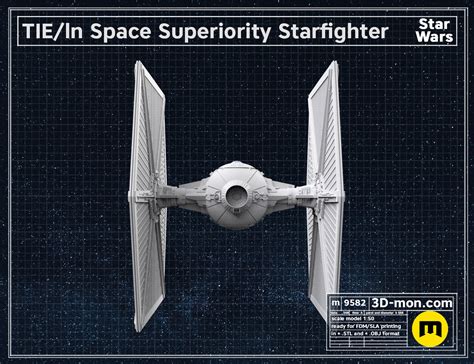 3d File Tie Ln Space Superiority Starfighter 🛰・3d Printing Model To Download・cults