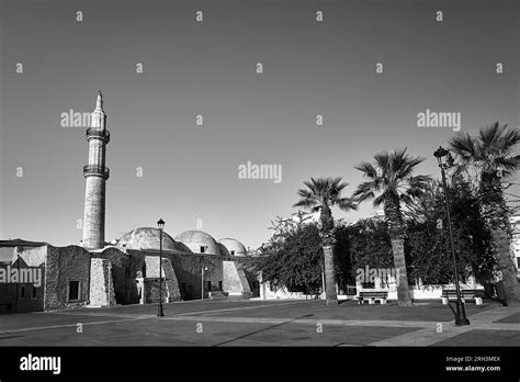 Neratze Mosque Rethymno Crete Black And White Stock Photos And Images Alamy