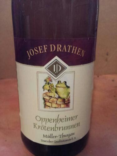 Josef Drathen Oppenheimer Krötenbrunnen Müller Thurgau Vivino France