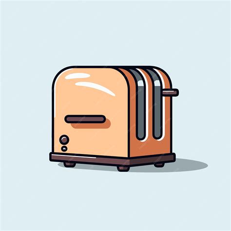 Premium Vector Vector Of A Blue Toaster Icon On A Flat Surface