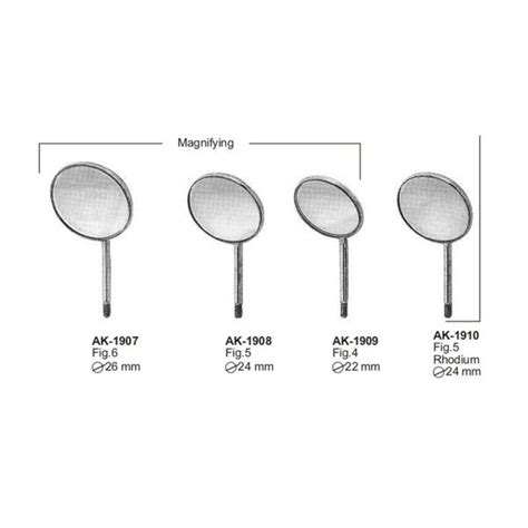 Magnifying Rhodium Mouth Mirrors Akhyar Surgical