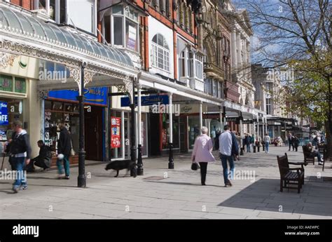 Southport Town Centre Shopping Arcade Lord Street Merseyside Uk Stock