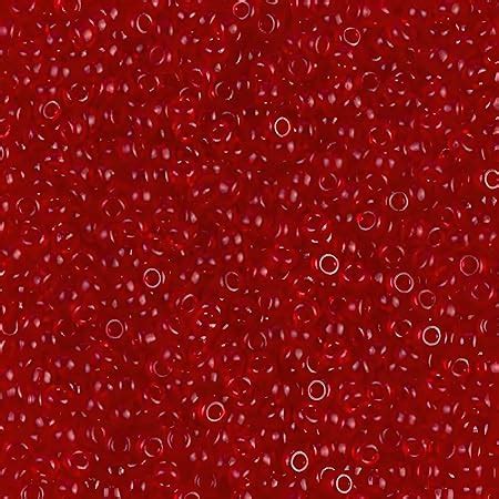 Amazon Ruby Red Silver Lined Miyuki Rocailles Glass Seed