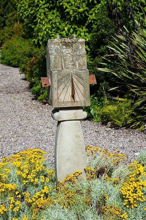 Old Sundial In A Garden Photo Background And Picture For Free Download ...