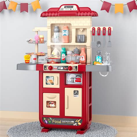 Kids Kitchen Playset For Toddlers Girls Toy Kitchen Sets Pretend Play