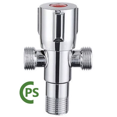 Heavy Duty Chrome Stainless Two Way Angle Valve 1 2 X 1 2 Double