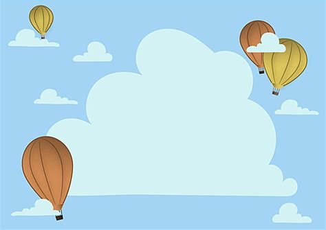 Hot Air Balloon And Zeppelin Exploring New Skies Vector Sign Flat Illustration PNG And Vector