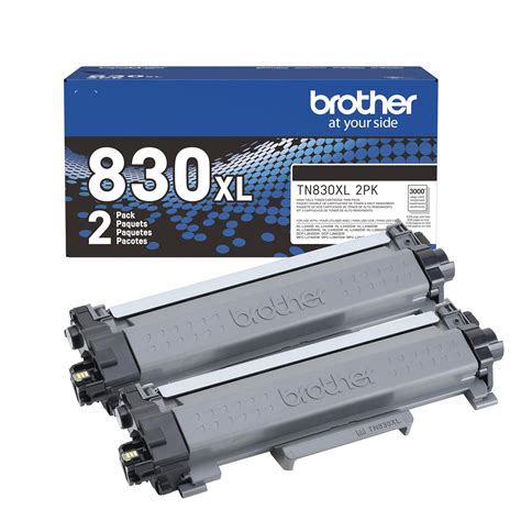 Brother Genuine Tn830xl 2pk Black High Yield Printer Toner Cartridge 2 Pack Print