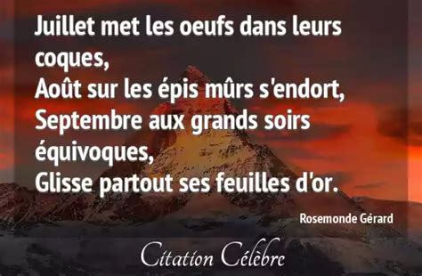 Citation Rosemonde G Rard Leurs Juillet Met Les Oeufs Dans Leurs