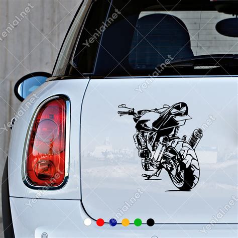 Motorsiklet Motor Araç ve Duvar İçin Sticker Yapıştırma