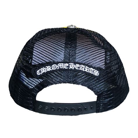 Chrome Hearts Matty Boy Sex Records Link Trucker Hat Black Yellow