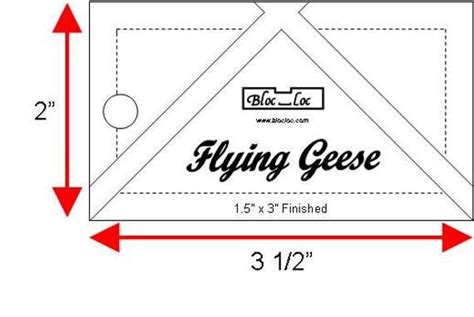 Bloc Loc Flying Geese Set Set Of Two Flying Geese Rulers Etsy