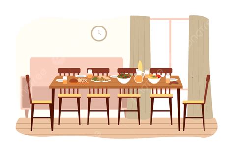 Flat Design Illustrations Vector Hd Images The Dining Room Design Flat