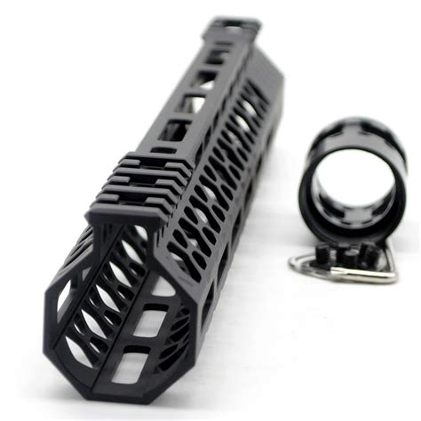 Trirock Nsr Style Black 12 Inches M Lok Free Float Ar15 Handguard Mlok