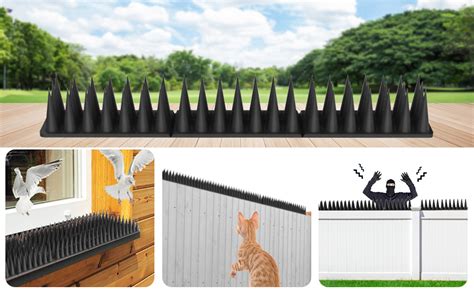 Creplosl Bird Spikes 20 Pack Pigeon Raccoon Squirrel Cat