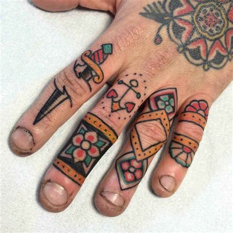 Traditional Tattoos on Fingers - Best Tattoo Ideas Gallery