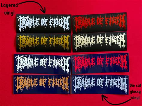 Cradle Of Filth Sticker Heavy Metal Sticker Waterproof Etsy