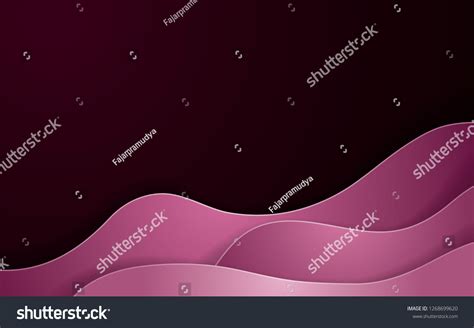 Pink Abstract Papercut Geometric Background Decoration Stock Vector