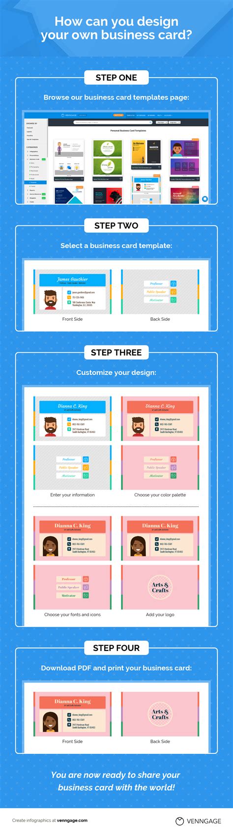 38 Business Card Examples, Ideas with Templates - Venngage