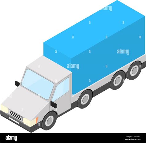 Truck Isometric Vector Illustration Stock Vector Image Art Alamy