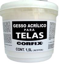 GESSO ACRÍLICO PROFESIONAL PARA TELAS CORFIX Somos Arte