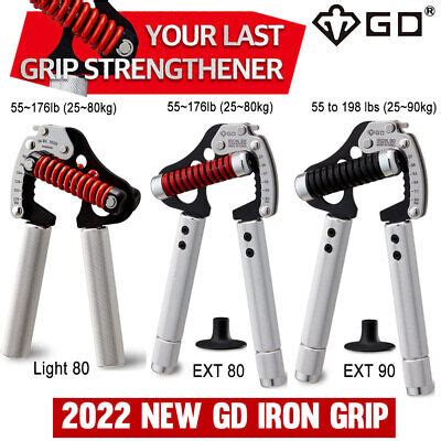 Gd Iron Grip Premium Adjustable Expandable Hand Gripper Light Ext