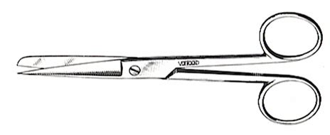 Miltex Vantage Operating Scissor Sharp Blunt Straight Medical Mart